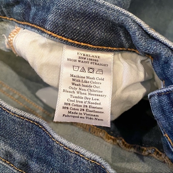 Everlane High Waist Straight Jeans - Picture 7 of 8